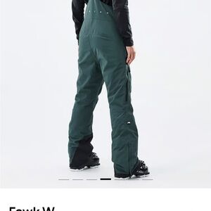 Women's Green Snow Bib